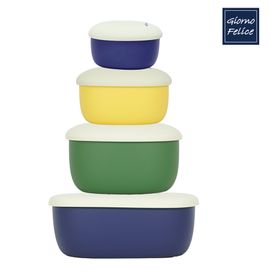 GIORNO FELICE TheSili Platinum Silicone EasyCook Food Storage Container 3-Piece Set 4-Piece Set_Made in Korea